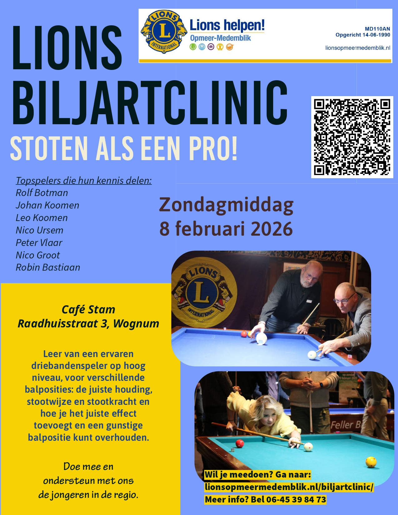 Lions Biljartclinic 2026 pagina 1